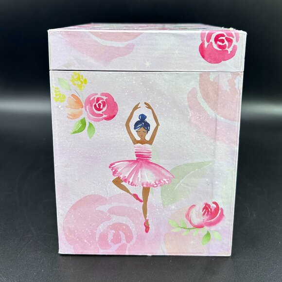Jewel Keeper Ballerina and Roses Girls Musical Three Compartment Box Swan Lake - Picture 5 of 11